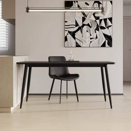 Set Masa 4 scaune  dining 601 1600x800x750 Marmura Negru mat [4]