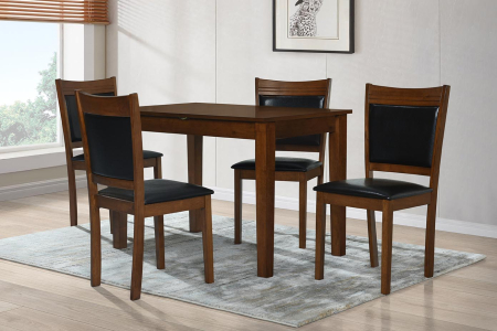 Mese marmura - Set Masa Extensibila cu 4 Scaune Wood 4 1100x700mm