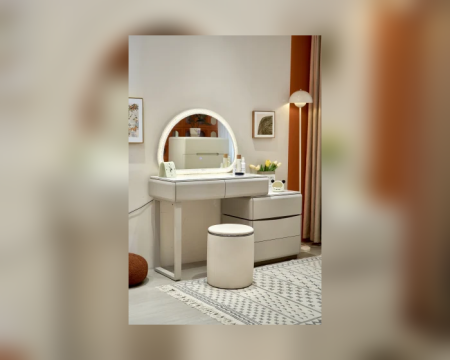 Mese de machiaj - Set Masa Machiaj Prima 140x40x136cm MDF Vopsit+Metal