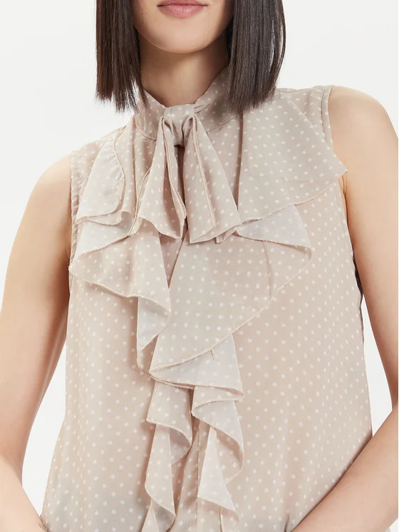 Bluza bej fara maneci [3]