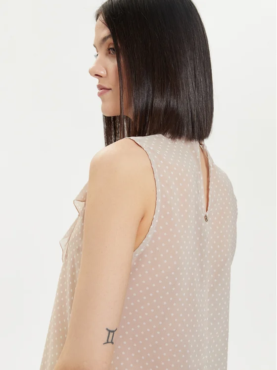 Bluza bej fara maneci [4]