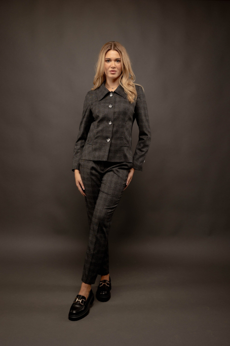 Pantaloni eleganti dama, model clasic in carouri [2]