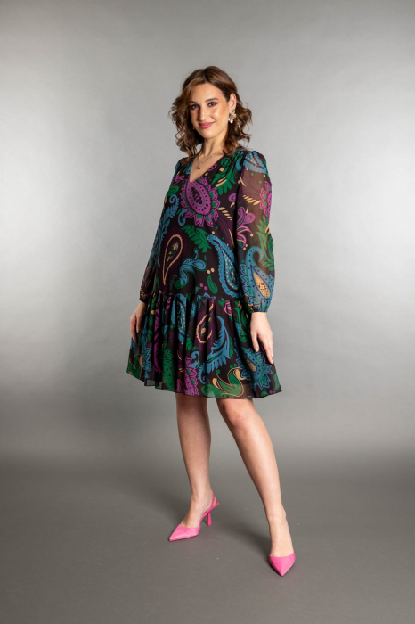 Rochie scurta cu imprimeu paisley [3]