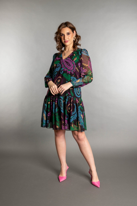 Rochie scurta cu imprimeu paisley [1]