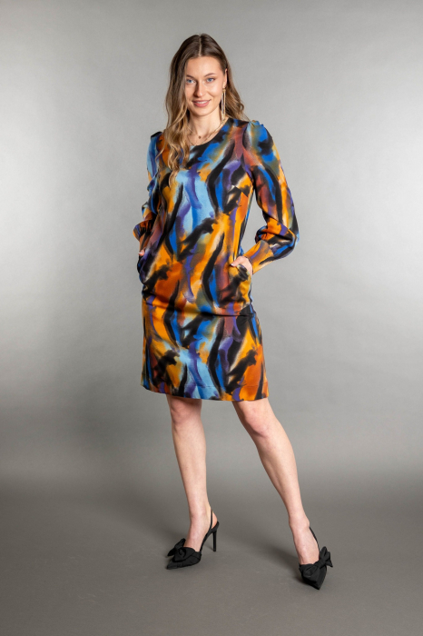 ROCHIE SCURTA CU PRINT ABSTRACT [2]