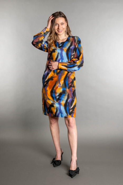 ROCHIE SCURTA CU PRINT ABSTRACT [4]