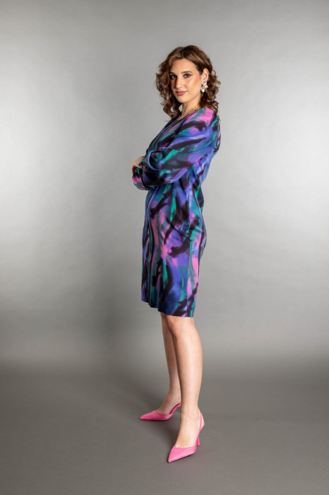 ROCHIE SCURTA CU PRINT ABSTRACT [4]