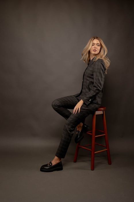 Sacou elegant dama, model clasic in carouri [5]