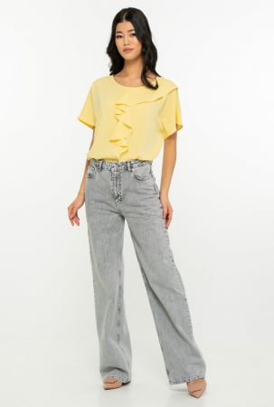 Denim - Blugi DORINA  Gri Deschis