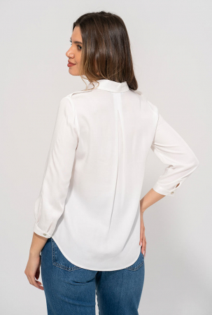 Camasa alba lejera cu maneca trei sferturi [2]