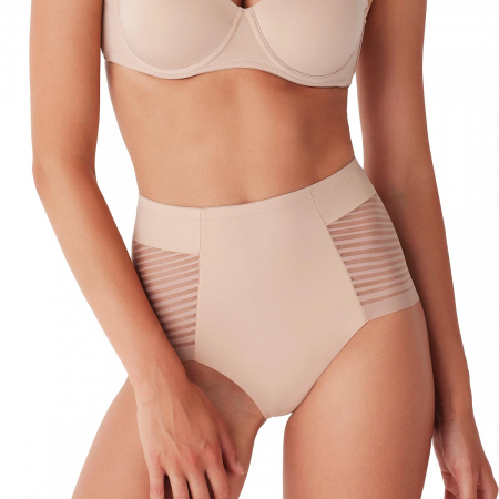 Lenjerie - CHILOT MODELATOR TALIE INALTA CU DUNGI SEMITRANSPARENTE