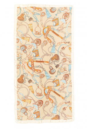 Esarfa bej cu imprimeu baroc [1]