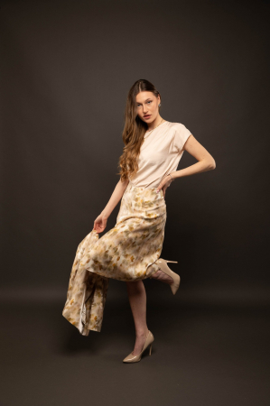 FUSTA MIDI CU IMPRIMEU ACUARELA [2]