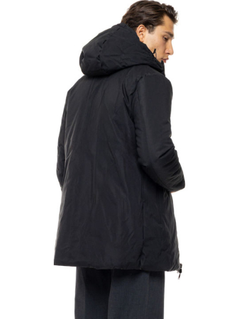 Geaca barbati reversibila cu gluga – negru / bej [2]