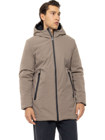 Geaca barbati reversibila cu gluga – negru / bej [4]