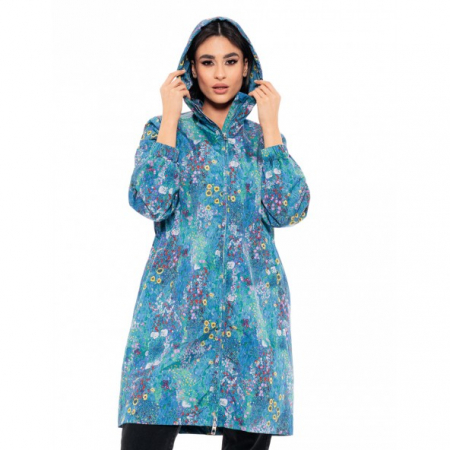 Jacheta impermeabila cu imprimeu floral [2]