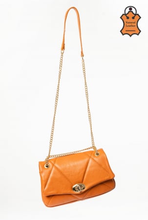 Accesorii si incaltaminte - Poseta Piele naturala | Camel elegant 