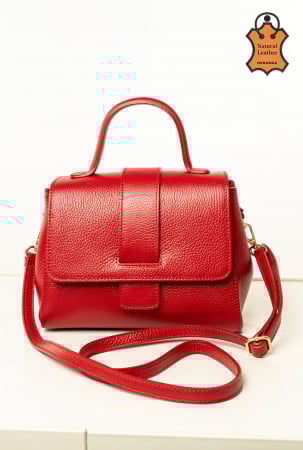 Accesorii si incaltaminte - Poseta Piele naturala | Rosu intens 