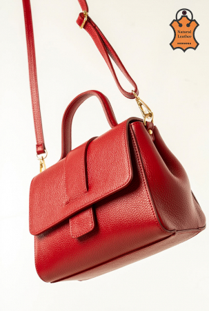 Poseta Piele naturala | Rosu intens  [1]