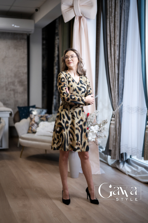 Rochii - Rochie dama animal print