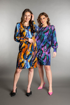 ROCHIE SCURTA CU PRINT ABSTRACT [1]