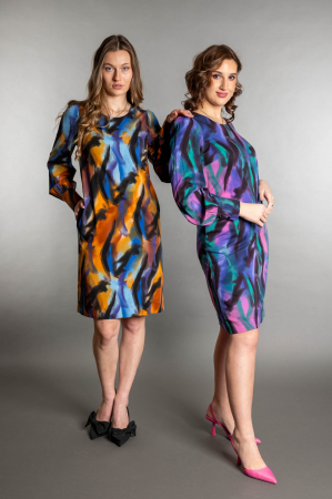 ROCHIE SCURTA CU PRINT ABSTRACT [2]