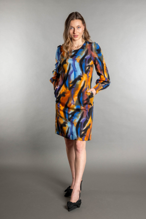ROCHIE SCURTA CU PRINT ABSTRACT [2]