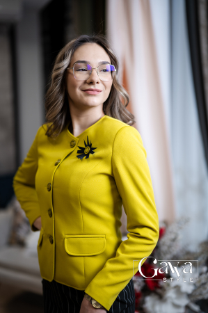 Sacouri - Sacou dama elegant galben