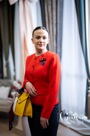 Sacouri - Sacou dama elegant rosu