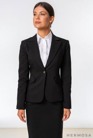 Sacou negru cambrat [1]
