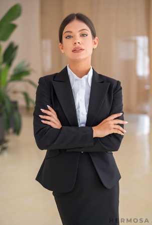 Sacou negru cambrat [2]