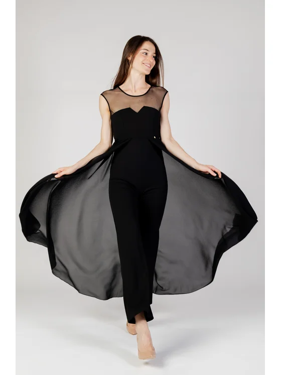 Femei - SALOPETA ELEGANTA CU TUL NEGRU