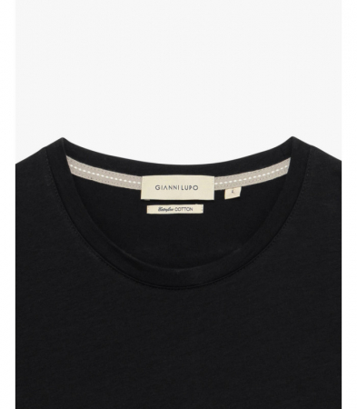 Tricou Negru Bumbac Extra Fin [3]