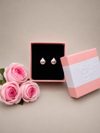 Cercei din argint 925 picatura plina Liquid Drop Earrings GB Signature [1]
