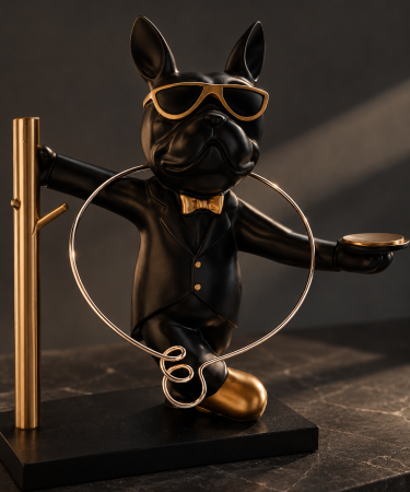 Colier rigid din argint 925 Élan Sculptural Necklace – vedere frontală GB Signature [2]