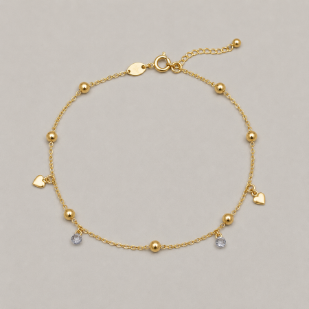 Brățări De Picior - Amore Crystal Anklet