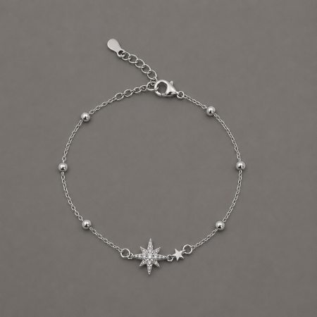 Brățări Argint - Bratara argint 925 cu stelute si zirconii Celestial Star Bracelet GB Signature