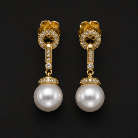 Cercei otel inoxidabil placati cu aur 18K - cercei-placati-aur-duchess-pearl-perla-sintetica-gb-signature.jpg