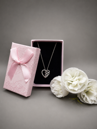 Colier argint 925 inima imbratisata cu zirconii Embrace Heart Necklace GB Signature [2]