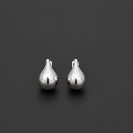 Cercei Argint - Cercei din argint 925 picatura plina Liquid Drop Earrings GB Signature
