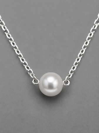 Colier argint 925 cu perla solitara Luna Pearl Necklace GB Signature [1]