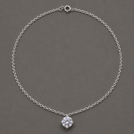 Coliere Argint - Colier argint 925 cu cristal Swarovski Zirconia Swarovski Brilliance Necklace GB Signature