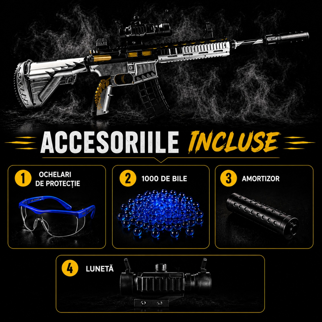 M4A1 Silver GelGun [2]