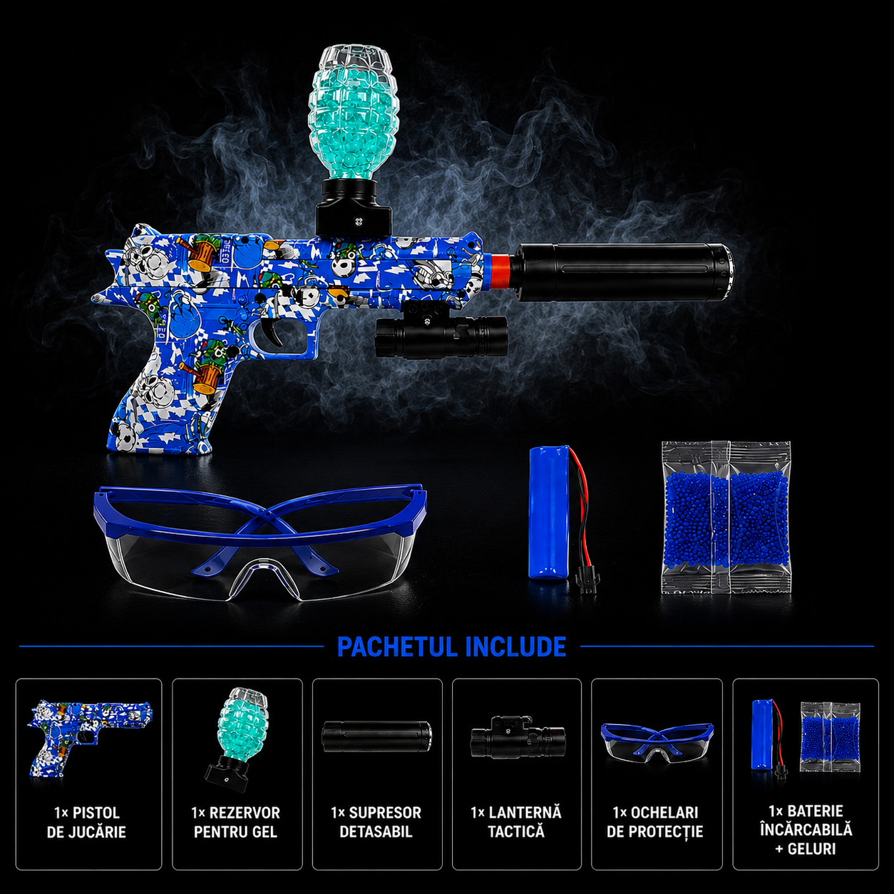 Pistol Blue GelGun [3]