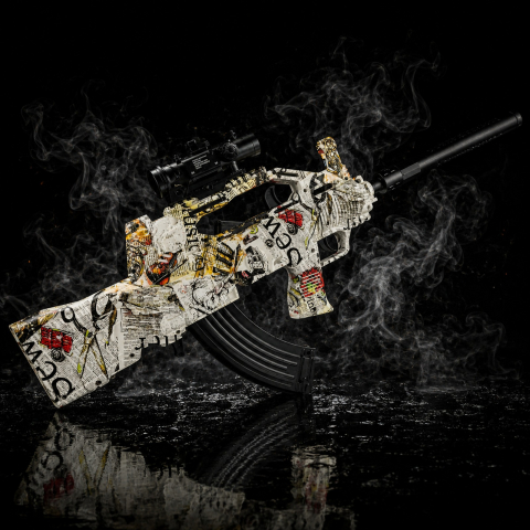 GelGuns - Blastere - AUG White GelGun