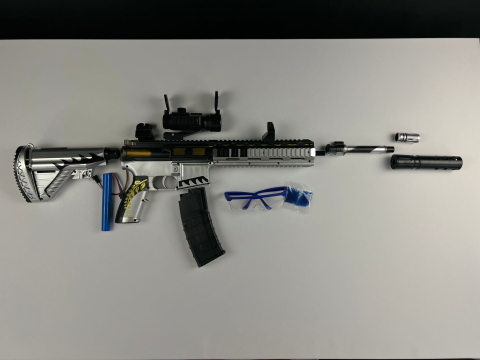 M4A1 Silver GelGun [2]