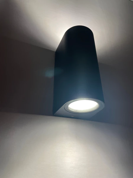 Aplica de perete HöffTech, LED Semirotund Up & Down, aluminiu, IP65, negru [3]