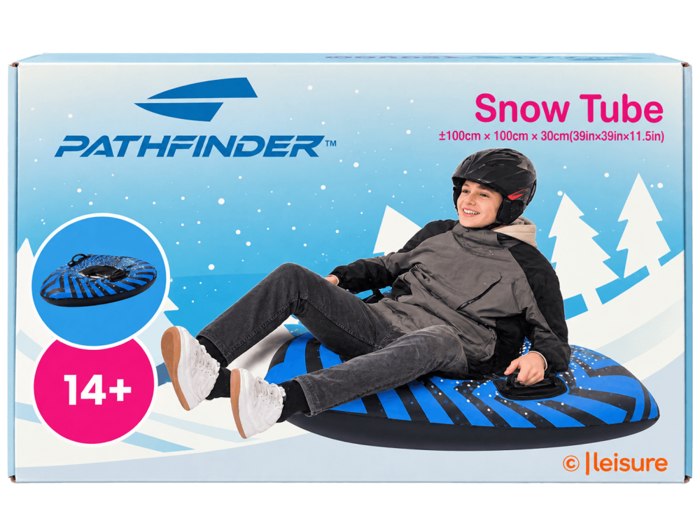 Colac gonflabil pentru zapada Pathfinder, 100 cm, 2 manere, albastru-negru, 14+ ani [3]