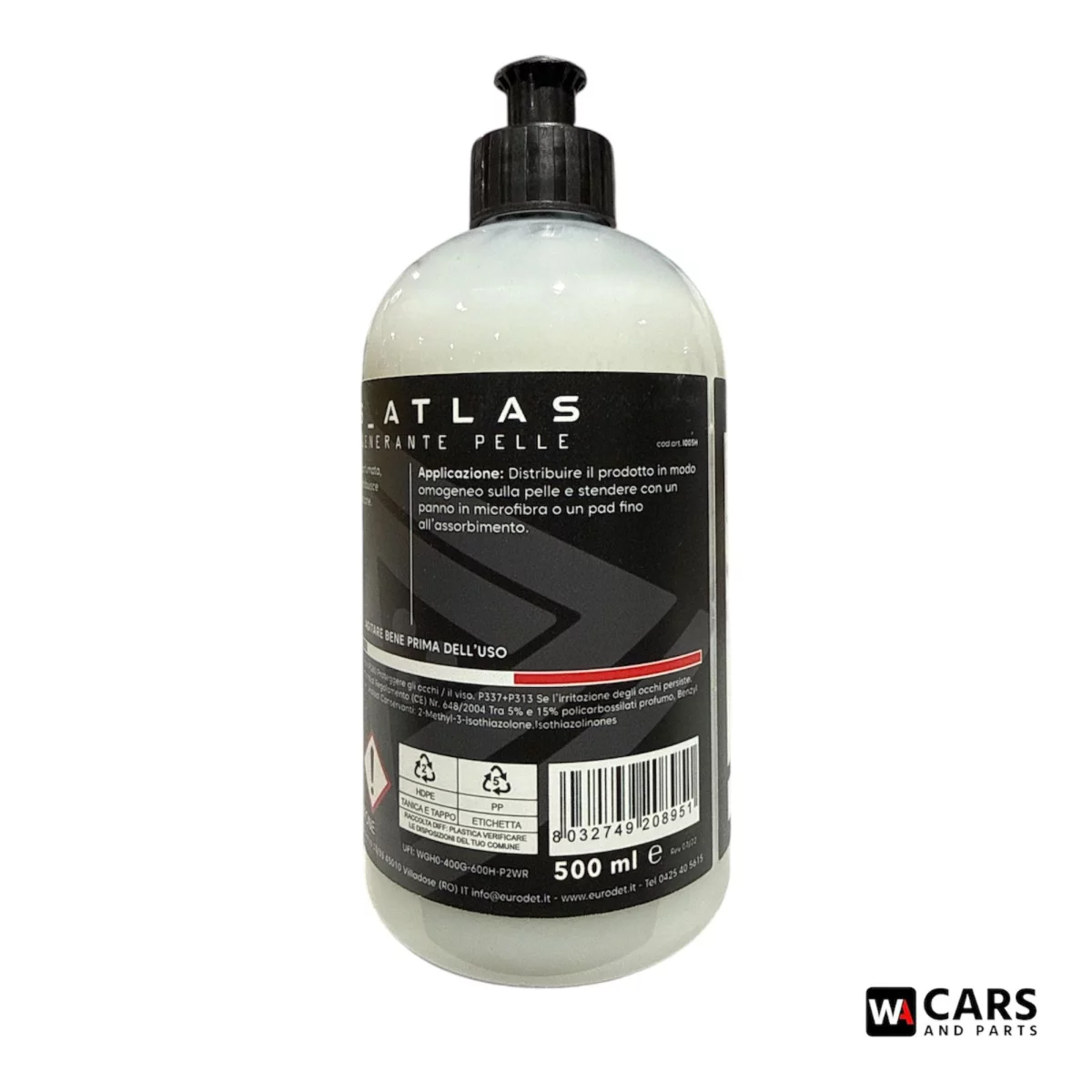 Emulsie pentru ingrijirea pielii auto Eurodet I5 Atlas 500 ml, curatare delicata, aspect natural, interior auto [2]
