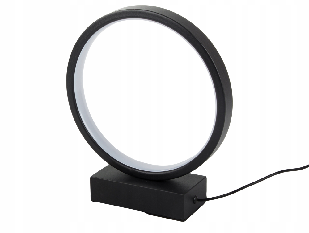 Lampa LED de birou tip inel, 20 cm, lumina reglabila calda / rece / neutra, dimmer intensitate, alimentare USB, lampa decorativa moderna pentru dormitor sau birou [6]